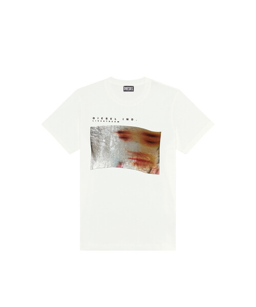 DIESEL（ディーゼル）の「メンズ Tシャツ 箔プリント（Tシャツ