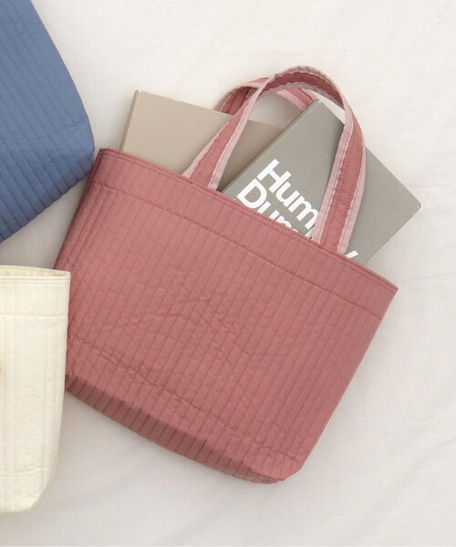 apres les cours（アプレレクール）の「ナチュラルヌビバッグ（トートバッグ・キッズ・ブルー/アイボリー/ピンク・FREE）」の3枚目の写真