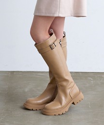 KOBE LETTUCE | [ 裏起毛 ] チェルシーベルトロングブーツ(ブーツ)