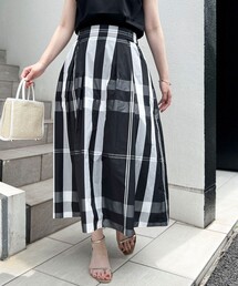 NOLLEY’S | ＜飯豊まりえさん着用＞ウォッシャブルタフタチェックスカート(スカート)