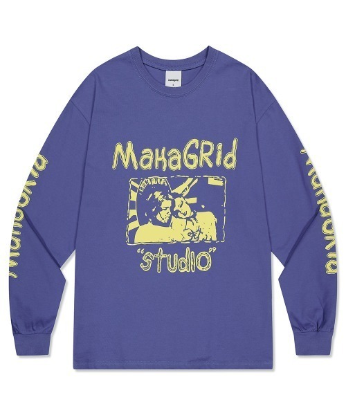 tシャツ 「mahagrid/マハグリッド」BACKSTAGE LS TEE/バックステージ 長袖Tシャツ レディース メンズ mahagrid/マハグリッド』BACKSTAGE LS TEE/バックステージ 長袖T
