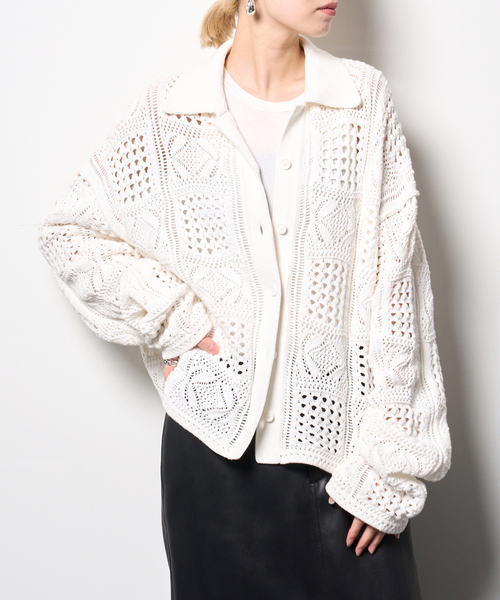 CITYSHOP（シティーショップ）の「CROCHET STYLE SHIRTS：ニット 