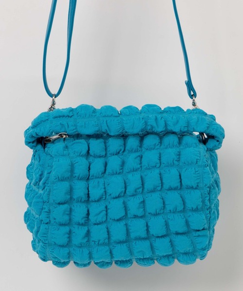 WEGO（ウィゴー）の「WEGO/ポップコーン2WAYミニショルダーバッグ（ショルダーバッグ・レディース・オフホワイト/グリーン/ブラック/ピンク/ブルー・FREE）」の14枚目の写真