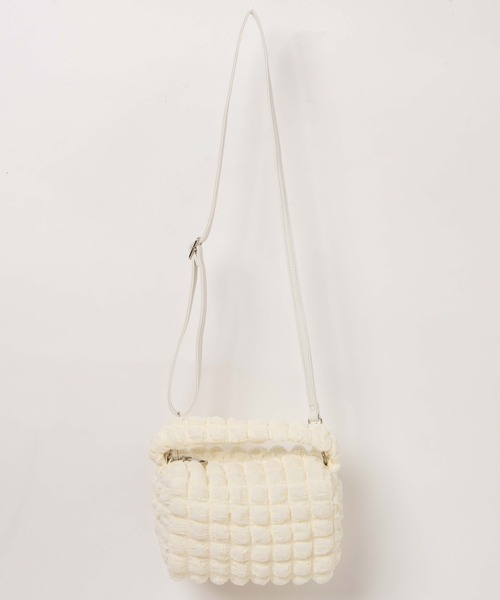 WEGO（ウィゴー）の「WEGO/ポップコーン2WAYミニショルダーバッグ（ショルダーバッグ・レディース・オフホワイト/グリーン/ブラック/ピンク/ブルー・FREE）」の15枚目の写真