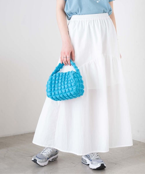 WEGO（ウィゴー）の「WEGO/ポップコーン2WAYミニショルダーバッグ（ショルダーバッグ・レディース・オフホワイト/グリーン/ブラック/ピンク/ブルー・FREE）」の6枚目の写真