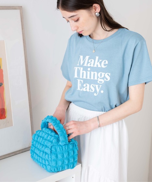 WEGO（ウィゴー）の「WEGO/ポップコーン2WAYミニショルダーバッグ（ショルダーバッグ・レディース・オフホワイト/グリーン/ブラック/ピンク/ブルー・FREE）」の7枚目の写真