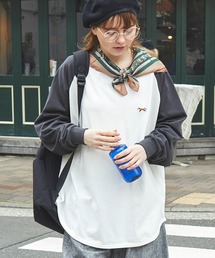 PENNEYS | PENNEYS/ペニーズ 別注 THE FOX ロゴ ワッペン刺繍ワンポイント ラグランルーズ長袖Tシャツ(Tシャツ/カットソー)