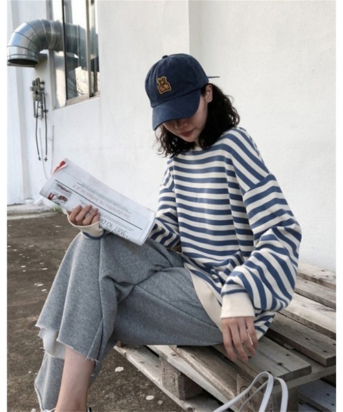 Ritzy（リッツィー）の「ボーダークルーネックロンT（Tシャツ/カットソー・レディース・ブラック/ブルー・M/L）」の17枚目の写真