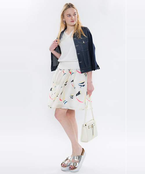 mystic（ミスティック）の「Gジャン（デニムジャケット・レディース・ネイビー/ブルー/ホワイト・ﾌﾘ-）」の14枚目の写真