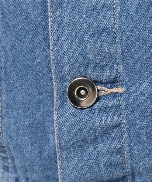 mystic（ミスティック）の「Gジャン（デニムジャケット・レディース・ネイビー/ブルー/ホワイト・ﾌﾘ-）」の12枚目の写真