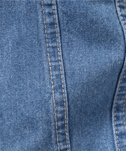 mystic（ミスティック）の「Gジャン（デニムジャケット・レディース・ネイビー/ブルー/ホワイト・ﾌﾘ-）」の13枚目の写真