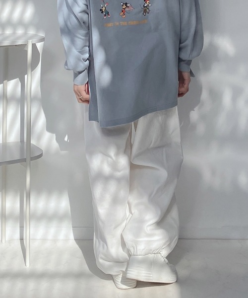 AS KNOW AS plus（アズノゥアズプラス）の「○ワイドジョガーパンツ（その他パンツ・レディース・ブラック/オフホワイト/カーキ/ブルー・FREE）」の22枚目の写真