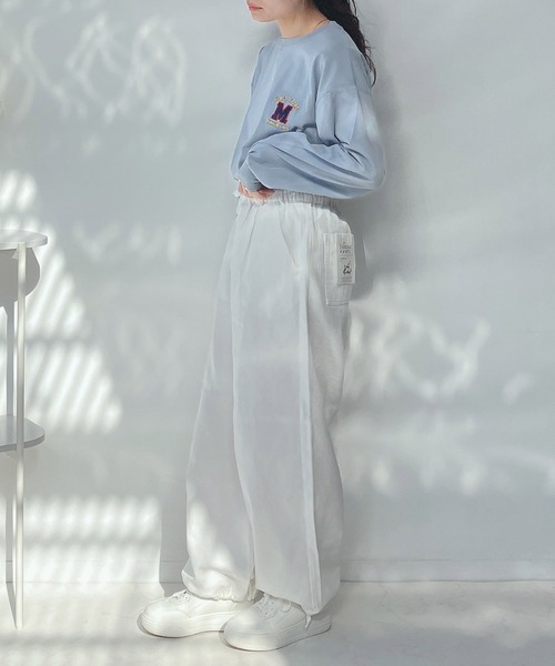 AS KNOW AS plus（アズノゥアズプラス）の「○ワイドジョガーパンツ（その他パンツ・レディース・ブラック/オフホワイト/カーキ/ブルー・FREE）」の20枚目の写真