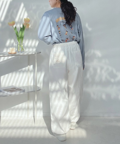 AS KNOW AS plus（アズノゥアズプラス）の「○ワイドジョガーパンツ（その他パンツ・レディース・ブラック/オフホワイト/カーキ/ブルー・FREE）」の9枚目の写真