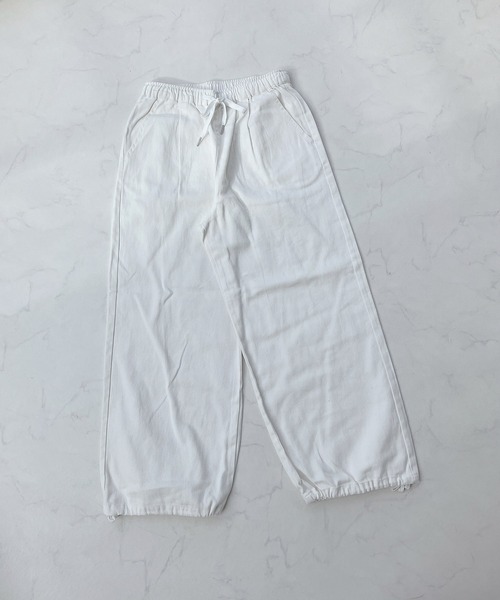 AS KNOW AS plus（アズノゥアズプラス）の「○ワイドジョガーパンツ（その他パンツ・レディース・ブラック/オフホワイト/カーキ/ブルー・FREE）」の12枚目の写真