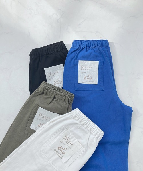 AS KNOW AS plus（アズノゥアズプラス）の「○ワイドジョガーパンツ（その他パンツ・レディース・ブラック/オフホワイト/カーキ/ブルー・FREE）」の10枚目の写真