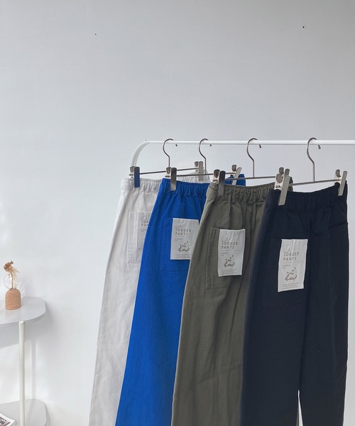 AS KNOW AS plus（アズノゥアズプラス）の「○ワイドジョガーパンツ（その他パンツ・レディース・ブラック/オフホワイト/カーキ/ブルー・FREE）」の19枚目の写真