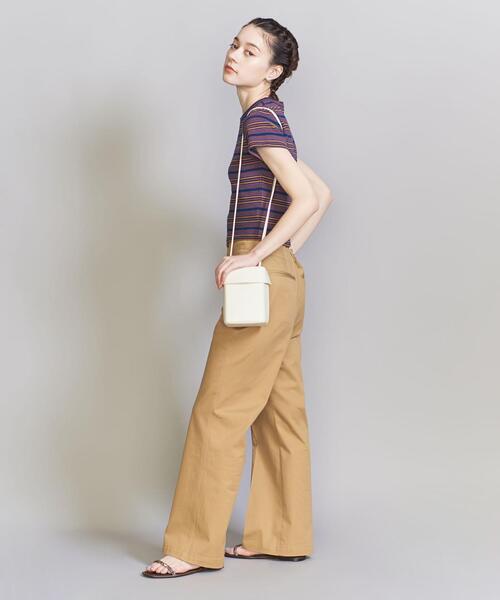 BEAUTY&YOUTH UNITED ARROWS（ビューティーアンドユースユナイテッドアローズ）の「ボックス ショルダーバッグ（ショルダーバッグ・レディース・ライラック/オフホワイト・FREE）」の4枚目の写真