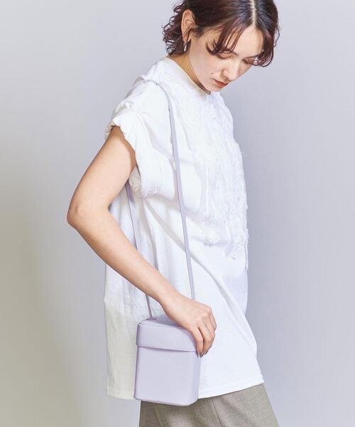 BEAUTY&YOUTH UNITED ARROWS（ビューティーアンドユースユナイテッドアローズ）の「ボックス ショルダーバッグ（ショルダーバッグ・レディース・ライラック/オフホワイト・FREE）」の6枚目の写真