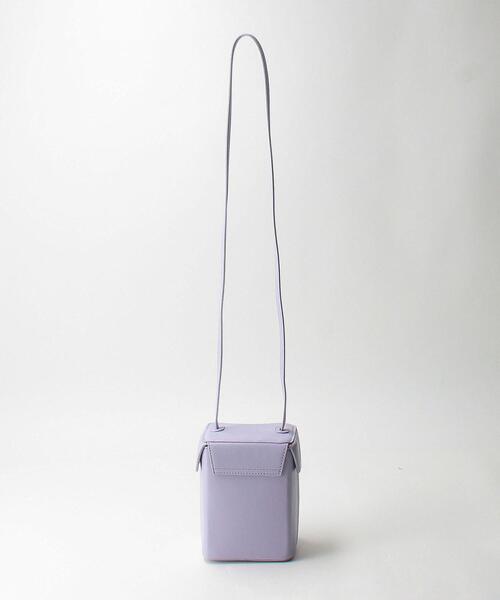 BEAUTY&YOUTH UNITED ARROWS（ビューティーアンドユースユナイテッドアローズ）の「ボックス ショルダーバッグ（ショルダーバッグ・レディース・ライラック/オフホワイト・FREE）」の9枚目の写真