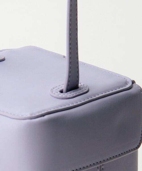 BEAUTY&YOUTH UNITED ARROWS（ビューティーアンドユースユナイテッドアローズ）の「ボックス ショルダーバッグ（ショルダーバッグ・レディース・ライラック/オフホワイト・FREE）」の14枚目の写真