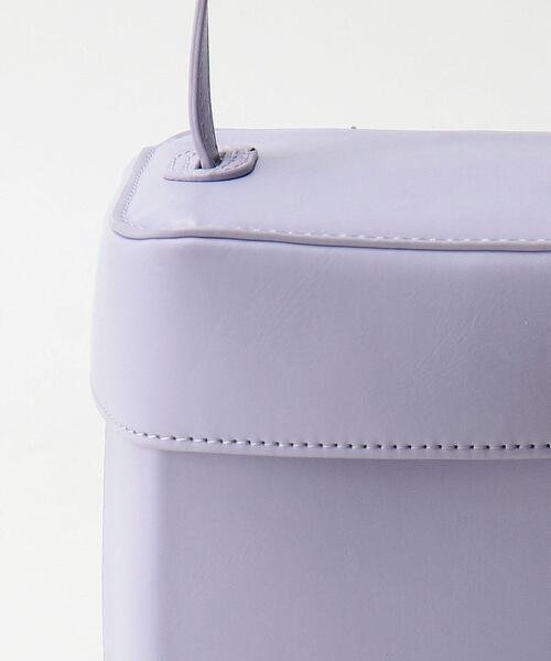 BEAUTY&YOUTH UNITED ARROWS（ビューティーアンドユースユナイテッドアローズ）の「ボックス ショルダーバッグ（ショルダーバッグ・レディース・ライラック/オフホワイト・FREE）」の15枚目の写真