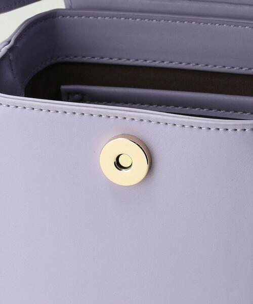 BEAUTY&YOUTH UNITED ARROWS（ビューティーアンドユースユナイテッドアローズ）の「ボックス ショルダーバッグ（ショルダーバッグ・レディース・ライラック/オフホワイト・FREE）」の17枚目の写真