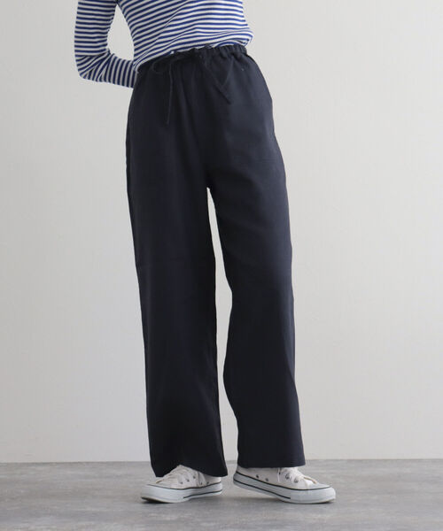 GEVACO（ゲバコ）の「【GEVACO/ゲバコ】FG限定モデル/綿麻ツイルワイドイージーパンツ（その他パンツ・レディース・ブルー系その他/ベージュ/レッド/ネイビー/カーキ・38/36）」の3枚目の写真