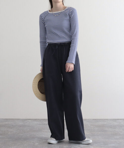 GEVACO（ゲバコ）の「【GEVACO/ゲバコ】FG限定モデル/綿麻ツイルワイドイージーパンツ（その他パンツ・レディース・ブルー系その他/ベージュ/レッド/ネイビー/カーキ・38/36）」の6枚目の写真