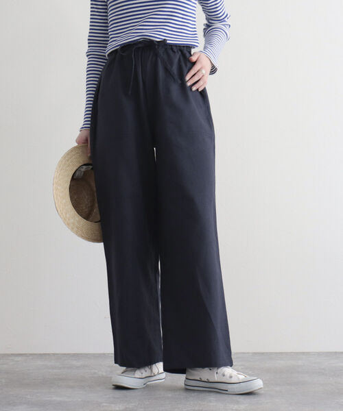 GEVACO（ゲバコ）の「【GEVACO/ゲバコ】FG限定モデル/綿麻ツイルワイドイージーパンツ（その他パンツ・レディース・ブルー系その他/ベージュ/レッド/ネイビー/カーキ・38/36）」の12枚目の写真