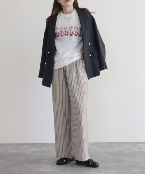 GEVACO（ゲバコ）の「【GEVACO/ゲバコ】FG限定モデル/綿麻ツイルワイドイージーパンツ（その他パンツ・レディース・ブルー系その他/ベージュ/レッド/ネイビー/カーキ・38/36）」の14枚目の写真