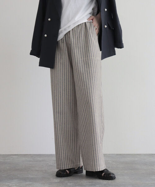 GEVACO（ゲバコ）の「【GEVACO/ゲバコ】FG限定モデル/綿麻ツイルワイドイージーパンツ（その他パンツ・レディース・ブルー系その他/ベージュ/レッド/ネイビー/カーキ・38/36）」の16枚目の写真