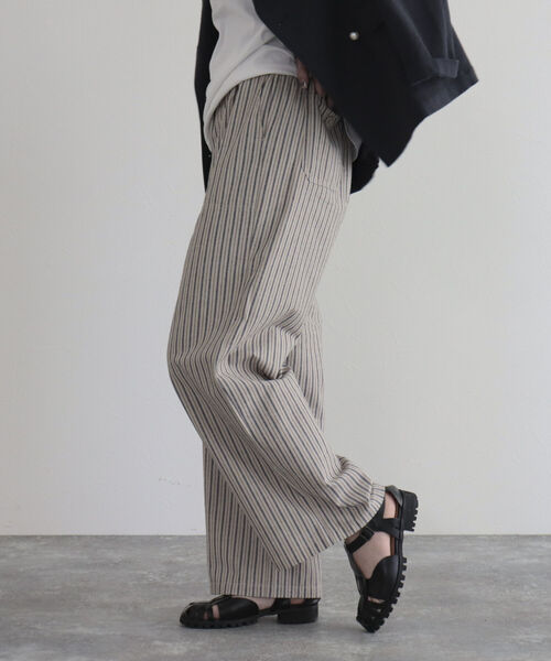 GEVACO（ゲバコ）の「【GEVACO/ゲバコ】FG限定モデル/綿麻ツイルワイドイージーパンツ（その他パンツ・レディース・ブルー系その他/ベージュ/レッド/ネイビー/カーキ・38/36）」の17枚目の写真