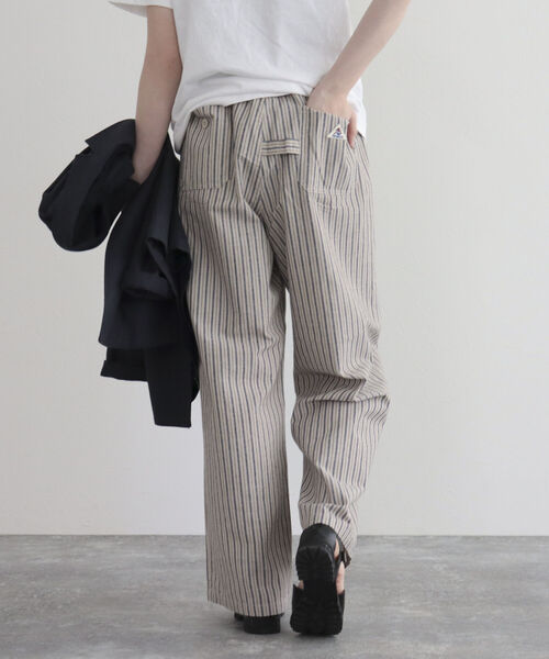 GEVACO（ゲバコ）の「【GEVACO/ゲバコ】FG限定モデル/綿麻ツイルワイドイージーパンツ（その他パンツ・レディース・ブルー系その他/ベージュ/レッド/ネイビー/カーキ・38/36）」の18枚目の写真