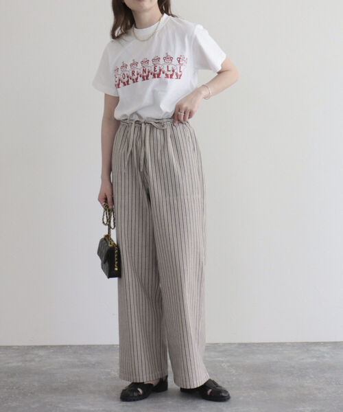 GEVACO（ゲバコ）の「【GEVACO/ゲバコ】FG限定モデル/綿麻ツイルワイドイージーパンツ（その他パンツ・レディース・ブルー系その他/ベージュ/レッド/ネイビー/カーキ・38/36）」の19枚目の写真