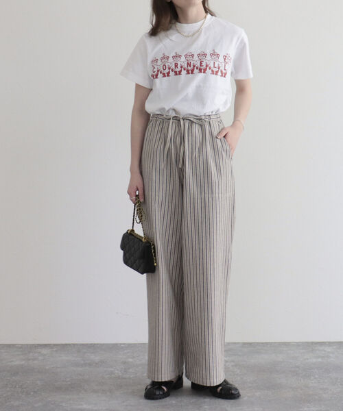 GEVACO（ゲバコ）の「【GEVACO/ゲバコ】FG限定モデル/綿麻ツイルワイドイージーパンツ（その他パンツ・レディース・ブルー系その他/ベージュ/レッド/ネイビー/カーキ・38/36）」の20枚目の写真