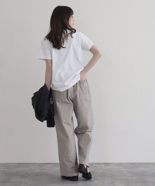 GEVACO（ゲバコ）の「【GEVACO/ゲバコ】FG限定モデル/綿麻ツイルワイドイージーパンツ（その他パンツ・レディース・ブルー系その他/ベージュ/レッド/ネイビー/カーキ・38/36）」の21枚目の写真