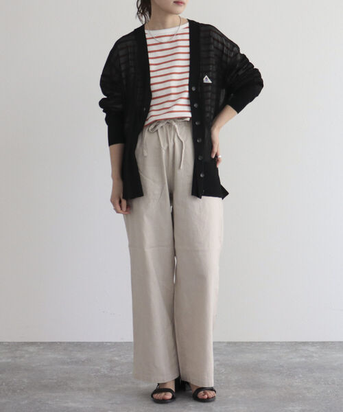 GEVACO（ゲバコ）の「【GEVACO/ゲバコ】FG限定モデル/綿麻ツイルワイドイージーパンツ（その他パンツ・レディース・ブルー系その他/ベージュ/レッド/ネイビー/カーキ・38/36）」の22枚目の写真