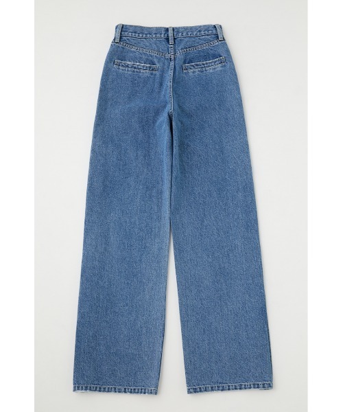 MOUSSY ブルーデニム サイズ0 (XS) MOUSSY（マウジー）の「SIDE BUTTON STRAIGHT（デニムパンツ）」 - WEAR