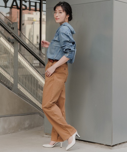 プリーツプリーズ　ブラウン　ハイウェストパンツ PLEATS PLEASE ISSEY MIYAKE（パンツ ・ ブラウン/茶色系）のフリマ