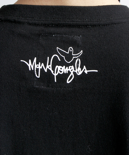 Mark Gonzales（マーク・ゴンザレス）の「∴WEGO/ MARK GONZALES（マークゴンザレス）ポケットTシャツ（Tシャツ/カットソー・メンズ・ホワイト/ブラック・MEDIUM/LARGE）」の6枚目の写真