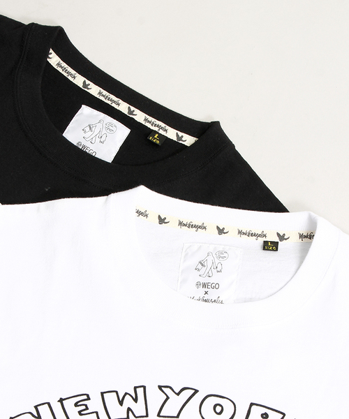 Mark Gonzales（マーク・ゴンザレス）の「∴WEGO/ MARK GONZALES（マークゴンザレス）ポケットTシャツ（Tシャツ/カットソー・メンズ・ホワイト/ブラック・MEDIUM/LARGE）」の12枚目の写真