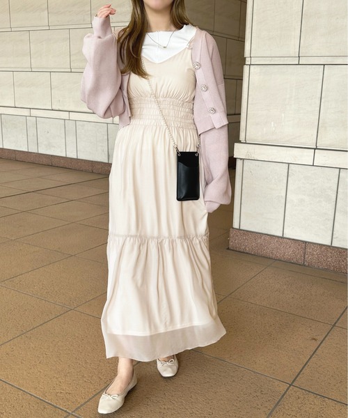 セール】シアーティアードキャミワンピース【ZOZOTOWN限定アイテム