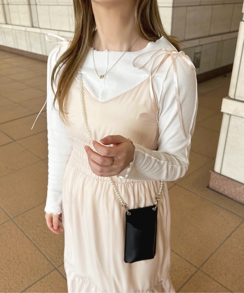 apres jour（アプレジュール）の「シアーティアードキャミワンピース【ZOZOTOWN限定アイテム】（ワンピース・レディース・ラベンダー/ブラック/アイボリー/ピンク系その他2・MEDIUM/X-LARGE/SMALL）」の7枚目の写真