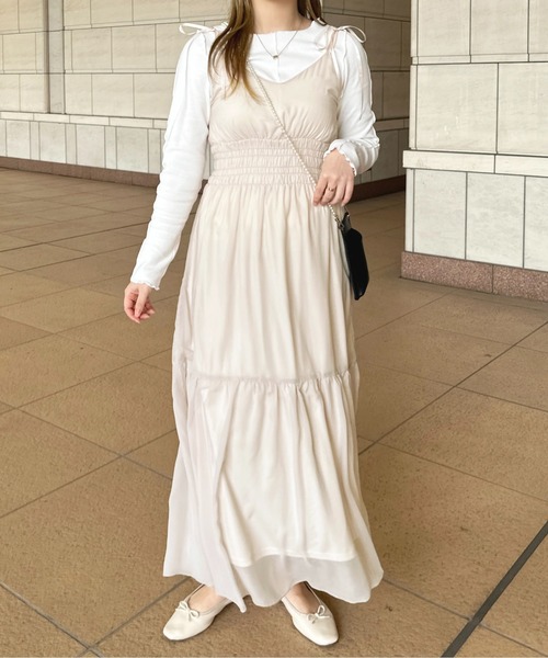 セール】シアーティアードキャミワンピース【ZOZOTOWN限定アイテム