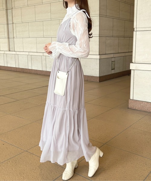 シアー キャミソール ワンピース ティアード リゾート 夏 cr8792 シアー キャミソール ワンピース ティアード リゾート 夏 cr8792