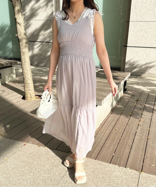 セール】シアーティアードキャミワンピース【ZOZOTOWN限定アイテム