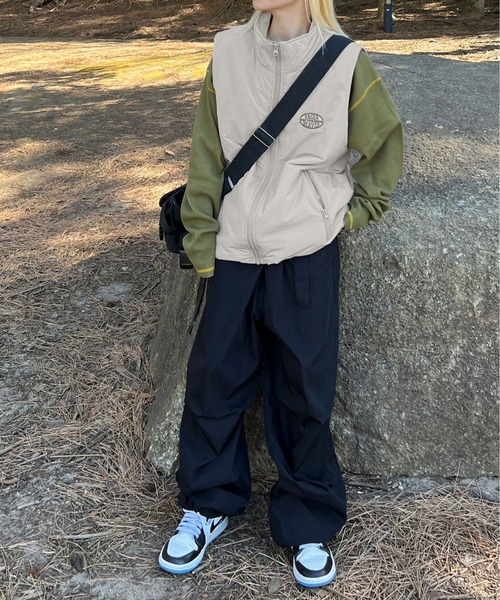 sedacle(セダクル)の「スタンドネックベスト(ベスト・メンズ・ブラック/アイボリー・MEDIUM/LARGE)」の9枚目の写真