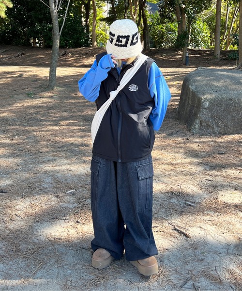 sedacle(セダクル)の「スタンドネックベスト(ベスト・メンズ・ブラック/アイボリー・MEDIUM/LARGE)」の16枚目の写真