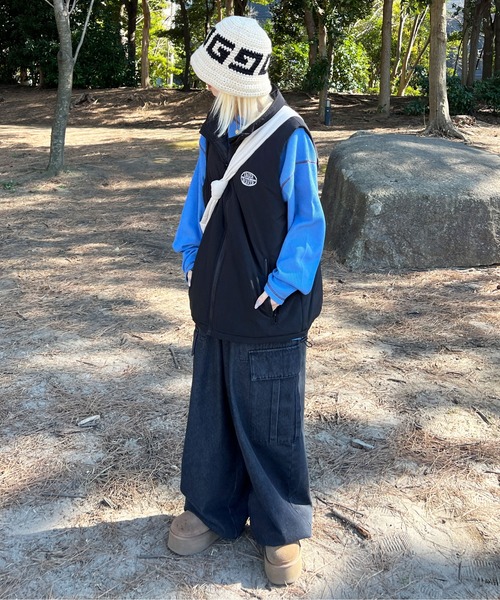 sedacle(セダクル)の「スタンドネックベスト(ベスト・メンズ・ブラック/アイボリー・MEDIUM/LARGE)」の19枚目の写真